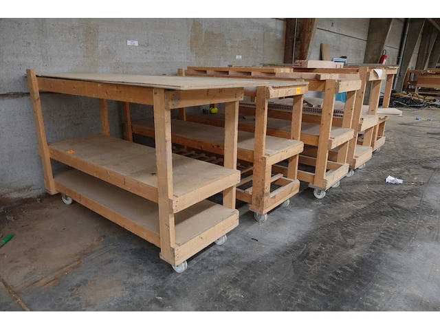 5x houten kar - afbeelding 2 van  3