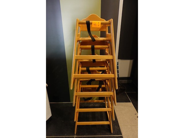 5x houten kinderstoel - afbeelding 1 van  4