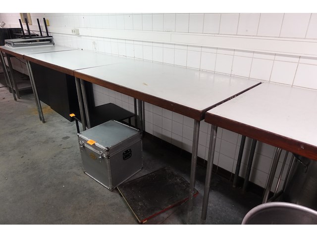 5x houten tafel - afbeelding 6 van  7