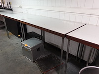 5x houten tafel - afbeelding 6 van  7