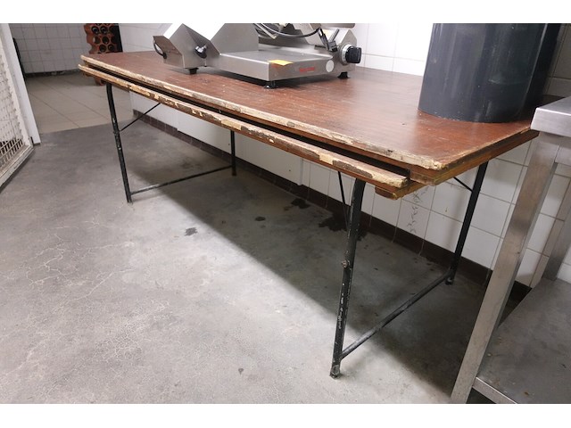 5x houten tafel - afbeelding 7 van  7