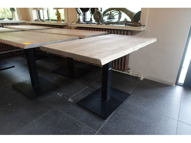 5x houten tafel - afbeelding 4 van  5