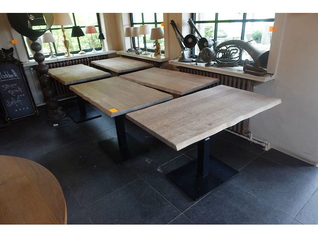 5x houten tafel - afbeelding 5 van  5
