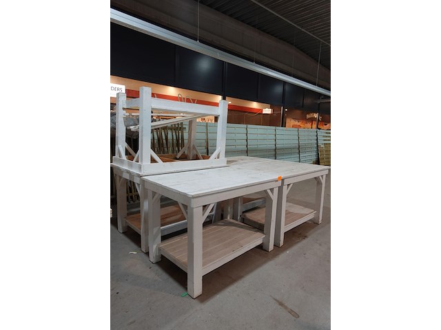 5x houten tafel - afbeelding 2 van  4