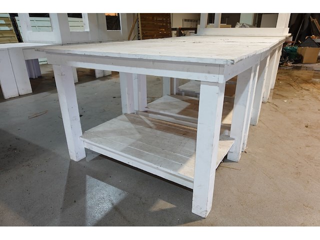5x houten tafel - afbeelding 3 van  3
