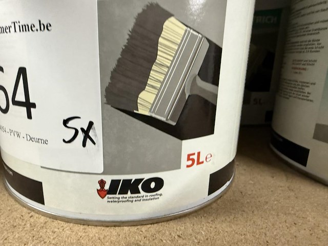 5x iko pro bitumen paint 5l & dakpasta 5kg - afbeelding 3 van  6
