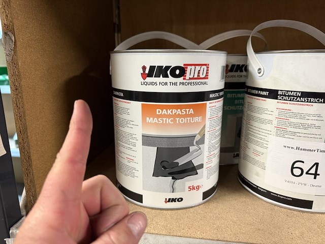 5x iko pro bitumen paint 5l & dakpasta 5kg - afbeelding 4 van  6
