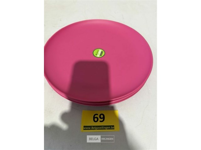 5x kampeerbordjes dia 24cm - afbeelding 2 van  3