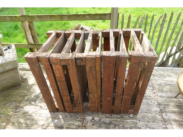 5x lage tafel in hout - afbeelding 3 van  3