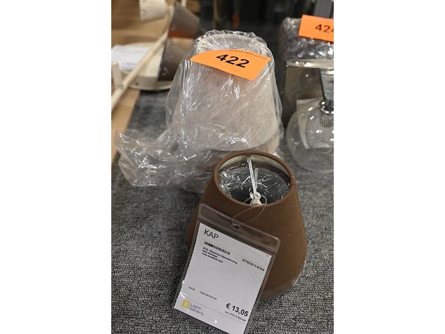5x lampenkap met klem - afbeelding 1 van  1