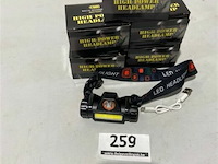 5x led hoofdlamp met usb - afbeelding 1 van  3