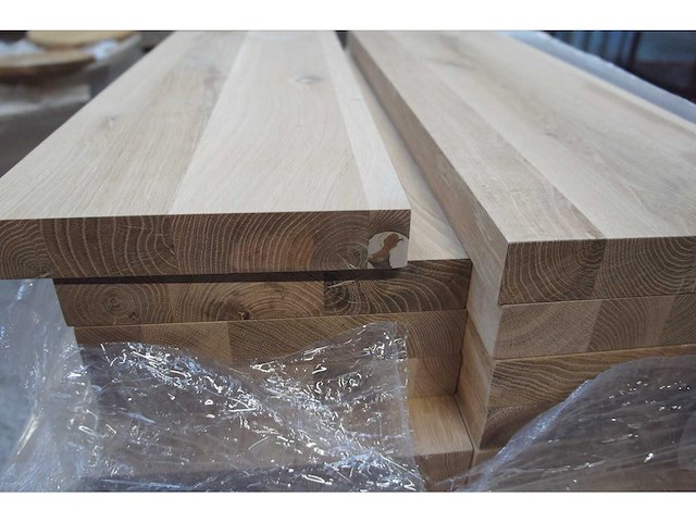 5x massief eiken legborden 80cm - afbeelding 2 van  4