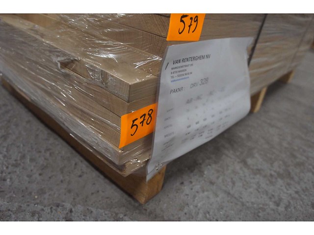 5x massief eiken traptreden/legborden 25mm - afbeelding 5 van  5