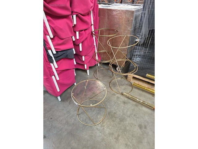 (5x) metalen bijzettafeltjes nn - afbeelding 3 van  4