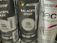 5x motip acryl colza yellow ral1021 400ml (houdbaar tot 2034)