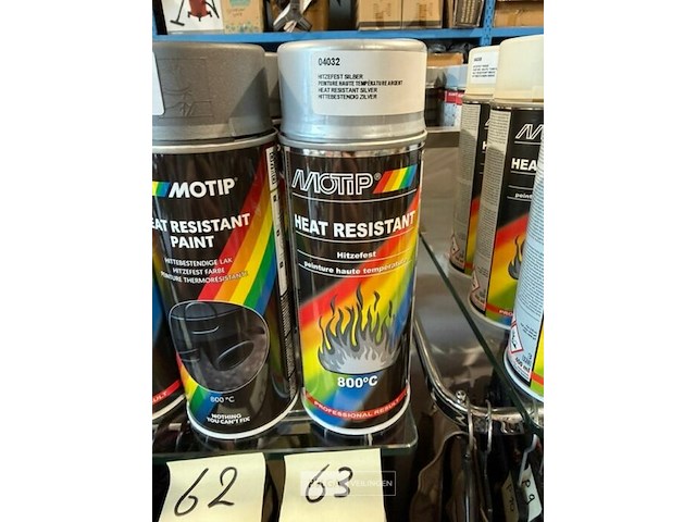 5x motip hittebestendig zilver 400ml (houdbaar tot 2034) - afbeelding 1 van  3