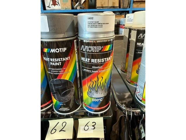 5x motip hittebestendig zilver 400ml (houdbaar tot 2034) - afbeelding 3 van  3