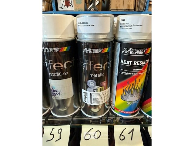 5x motip metallic aluminium 400ml (houdbaar tot 2034) - afbeelding 3 van  3