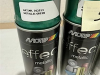 5x motip metallic green 400ml (houdbaar tot 2034) - afbeelding 3 van  3