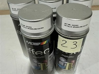 5x motip metallic sparkling silver 400ml (houdbaar tot 2034) - afbeelding 2 van  3