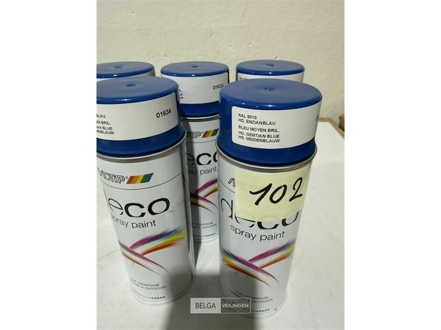 5x motip middenblauw ral5010 400ml (houdbaar tot 2034) - afbeelding 3 van  3