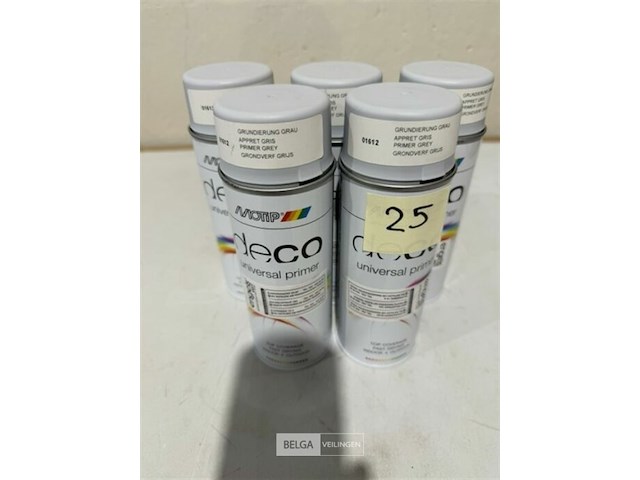 5x motip primer grijs 400ml (houdbaar tot 2034) - afbeelding 1 van  3