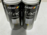 5x motip radiatorspray lichtgrijs high gloss 400ml (houdbaar tot 2034) - afbeelding 3 van  3