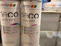 5x motip spray paint zijdemat diepzwart ral9005 400ml (houdbaar tot 2034)