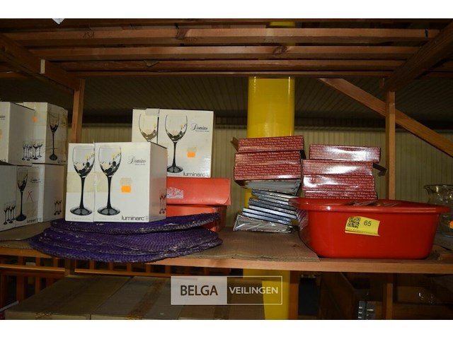 5x onderleggers, glazen kaders en div - afbeelding 1 van  4