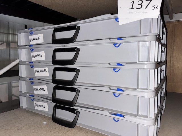 5x opbergkoffers - afbeelding 1 van  2
