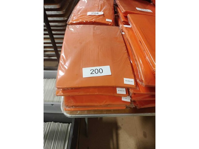 5x oranje stretchcover + topcover voor statafel diam.80-85cm. nieuw (5x) - afbeelding 2 van  2