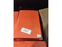 5x oranje stretchcover + topcover voor statafel diam.80-85cm. nieuw (5x) - afbeelding 2 van  2