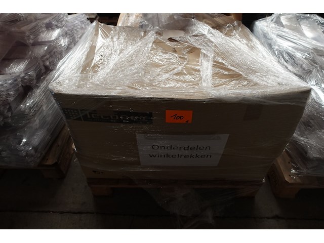 5x pallet pvc onderdelen voor winkelrekken gondella - afbeelding 3 van  9