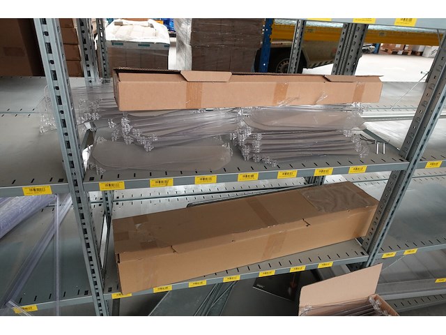 5x pallet pvc onderdelen voor winkelrekken gondella - afbeelding 8 van  9