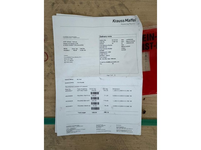 5x pallet spare parts kraussmaffei - afbeelding 4 van  25