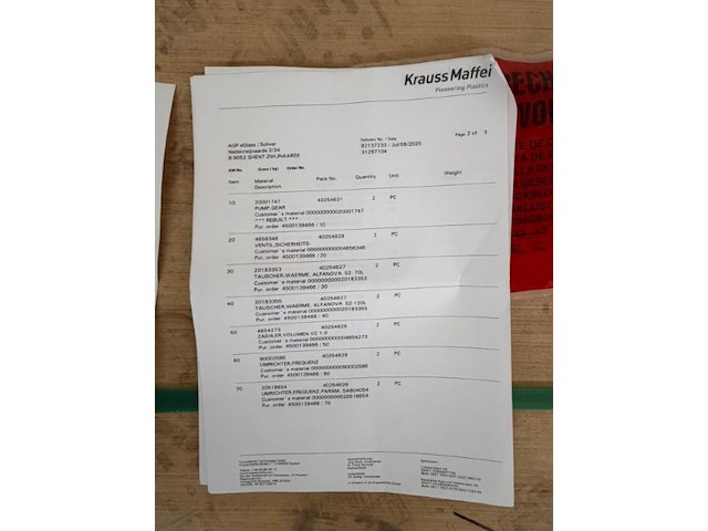 5x pallet spare parts kraussmaffei - afbeelding 5 van  25