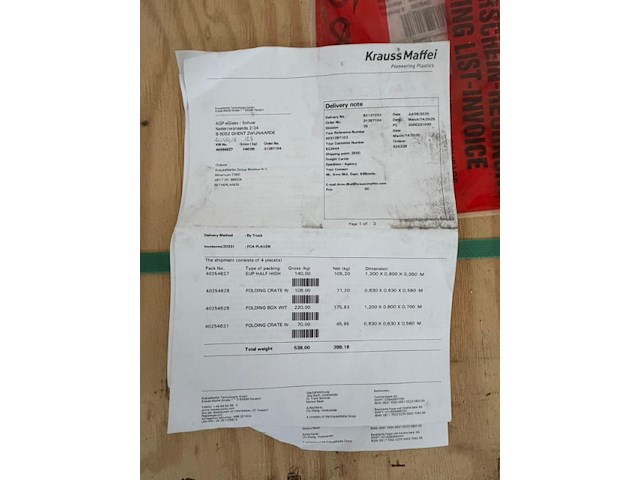 5x pallet spare parts kraussmaffei - afbeelding 6 van  25