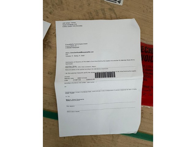 5x pallet spare parts kraussmaffei - afbeelding 7 van  25