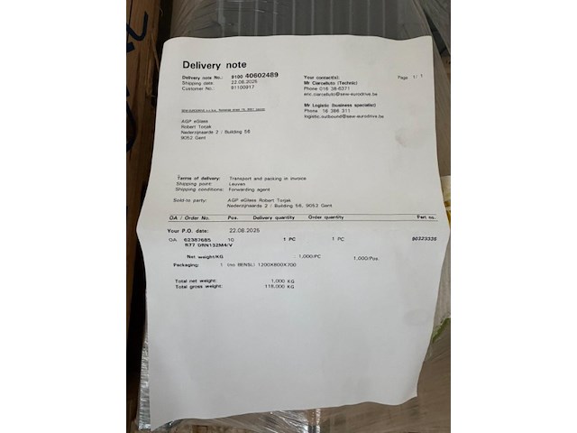 5x pallet spare parts kraussmaffei - afbeelding 9 van  25