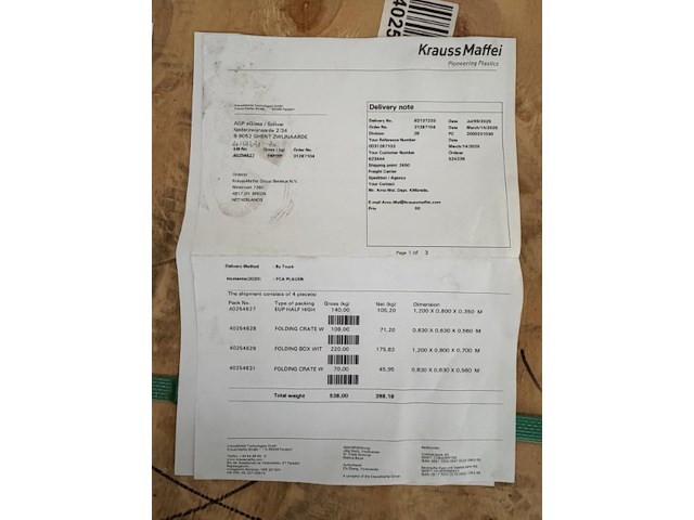5x pallet spare parts kraussmaffei - afbeelding 23 van  25