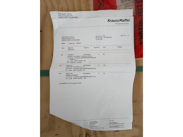 5x pallet spare parts kraussmaffei - afbeelding 25 van  25