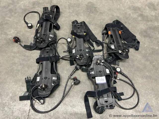 5x persluchtademtoestel dräger pss90d. werking niet gekend. - afbeelding 1 van  3