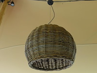 5x plafondlamp rotan - afbeelding 1 van  4