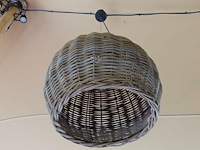 5x plafondlamp rotan - afbeelding 2 van  4