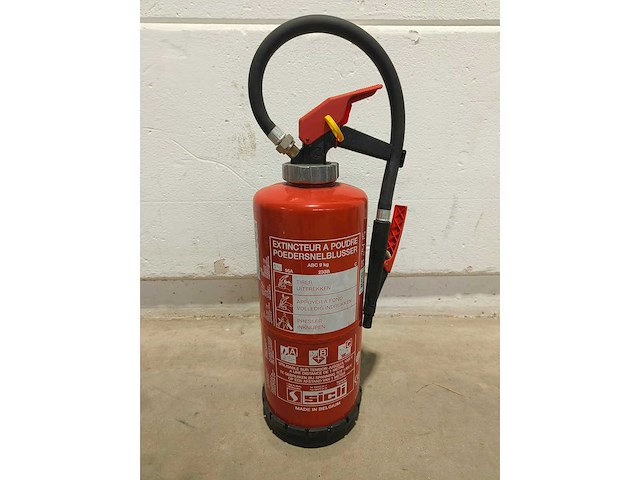 5x poedersnelblusser - sicli fury 9am5 - gekeurd 2024 - afbeelding 1 van  7