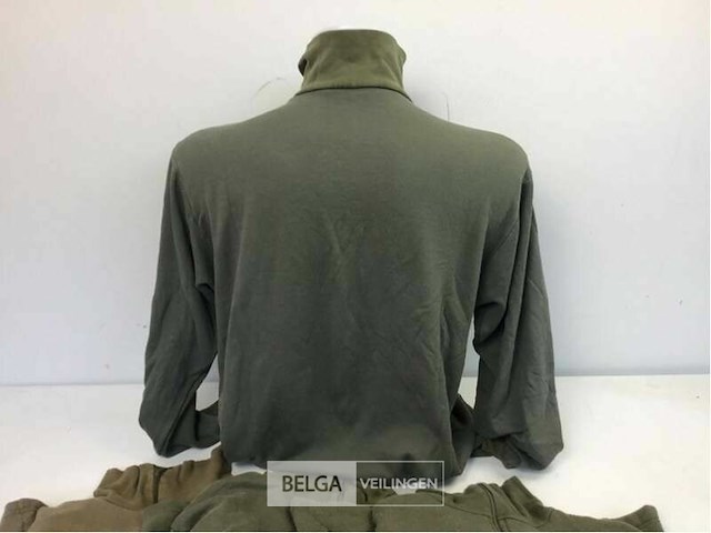 (5x) seyntex cold weather longsleeve shirt, ecw, olijfgroen - afbeelding 3 van  3