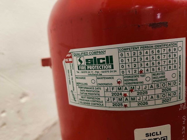 5x sicli - aqua 6m5 - schuimblusser - afbeelding 4 van  7