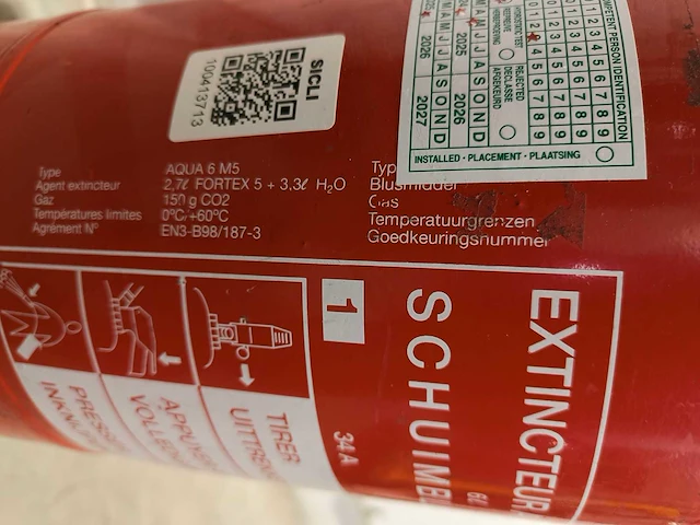 5x sicli - aqua 6m5 - schuimblusser - afbeelding 3 van  7