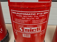 5x sicli - poedersnelblusser 12kg - - afbeelding 3 van  6