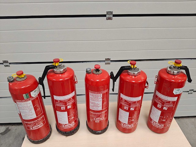 5x sicli - poedersnelblusser 12kg - - afbeelding 4 van  6